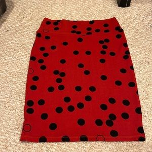 LuLaRoe Cassie skirt size medium ladybug